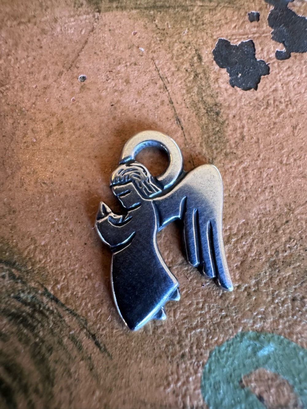 James Avery Silver Angel Pendant Charm